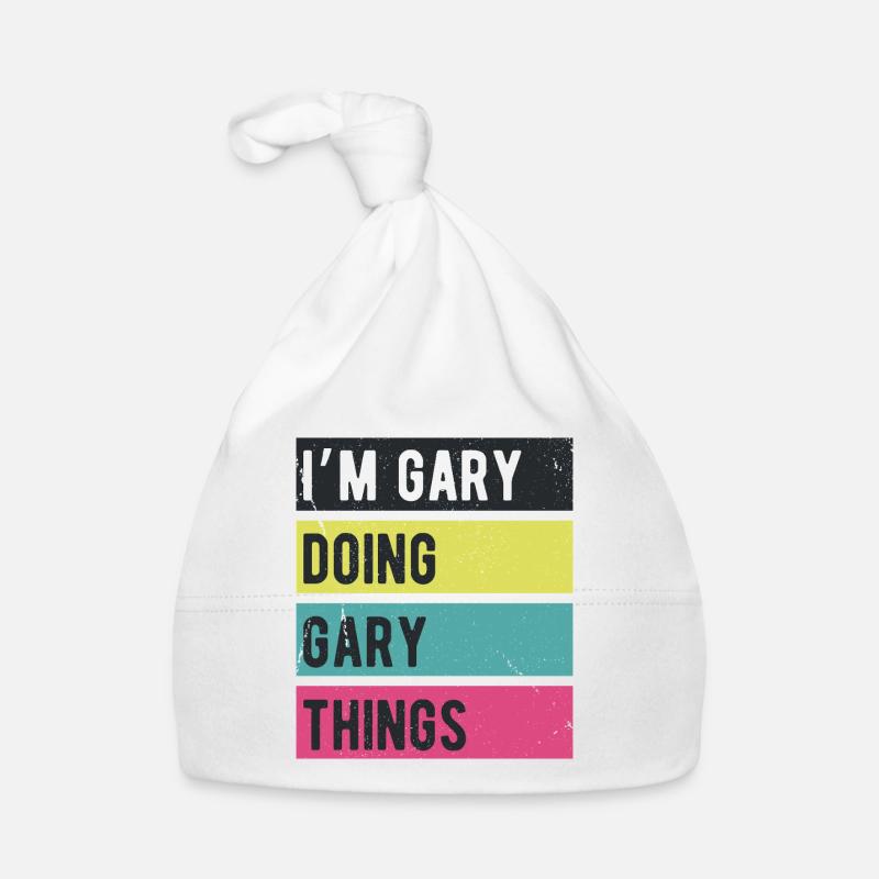 Ich bin Gary, der Gary Dinge Retrofarben macht Baby Bio-Mütze