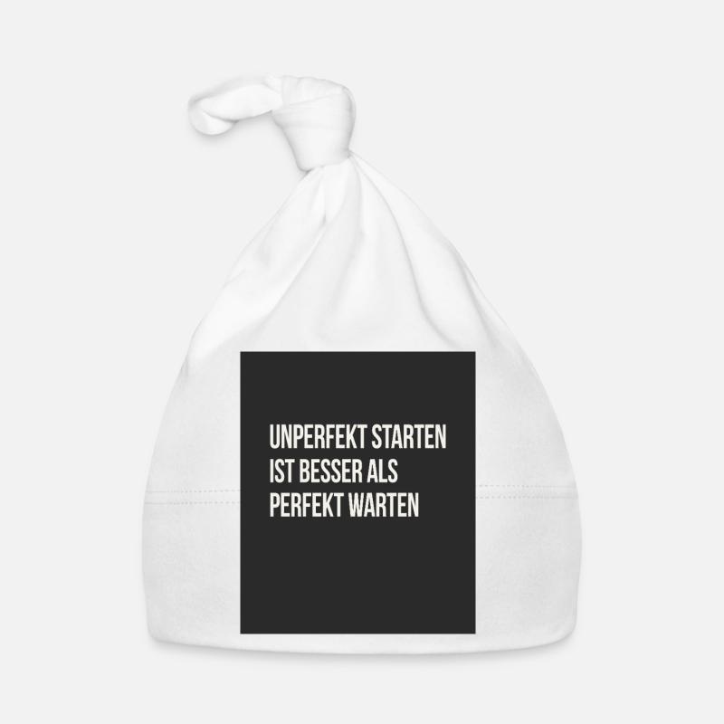 Unperfekt starten – besser als perfekt warten Baby Bio-Mütze