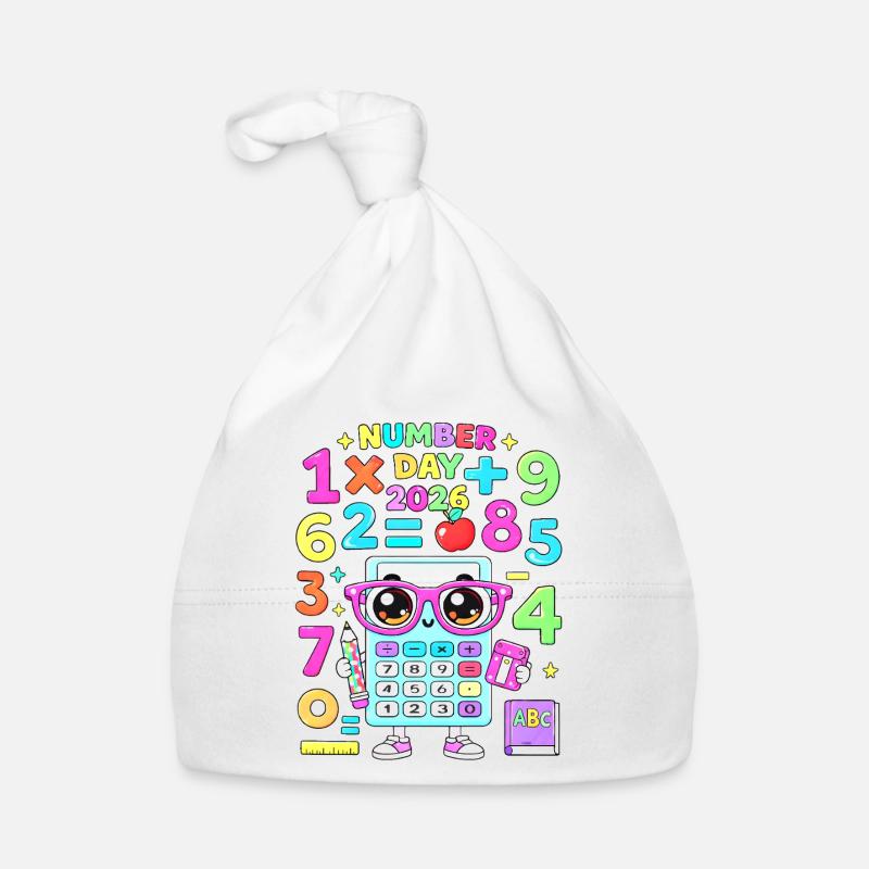 Kawaii Calculator Classroom Theme Organic Baby Cap