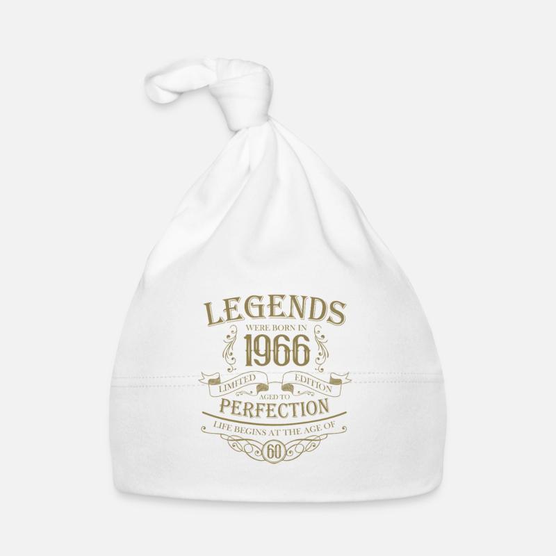 Legenden Geburtstag 1966 Vintage Retro Design Baby Bio-Mütze