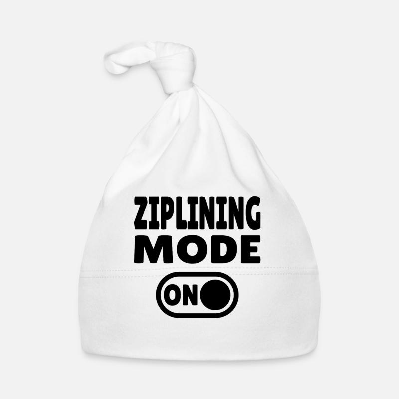 Ziplining Mode ON – Adrenaline on the Zipline Organic Baby Cap