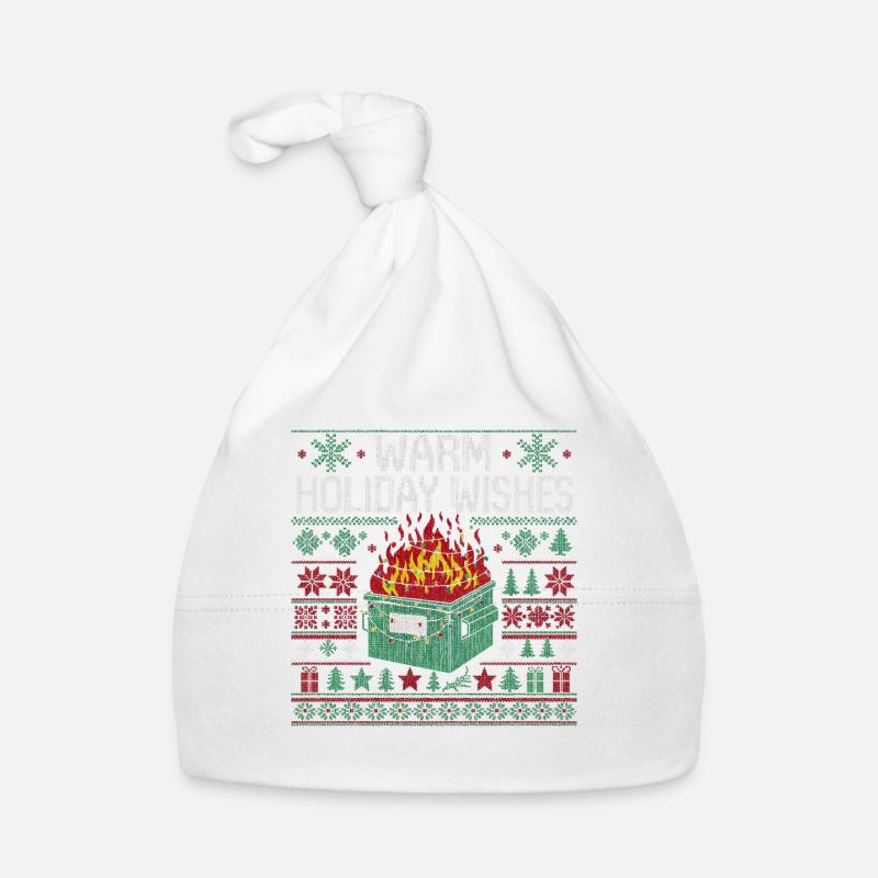 Chaleureuses vœux de Noël, vilain Noël Bonnet bio Bébé