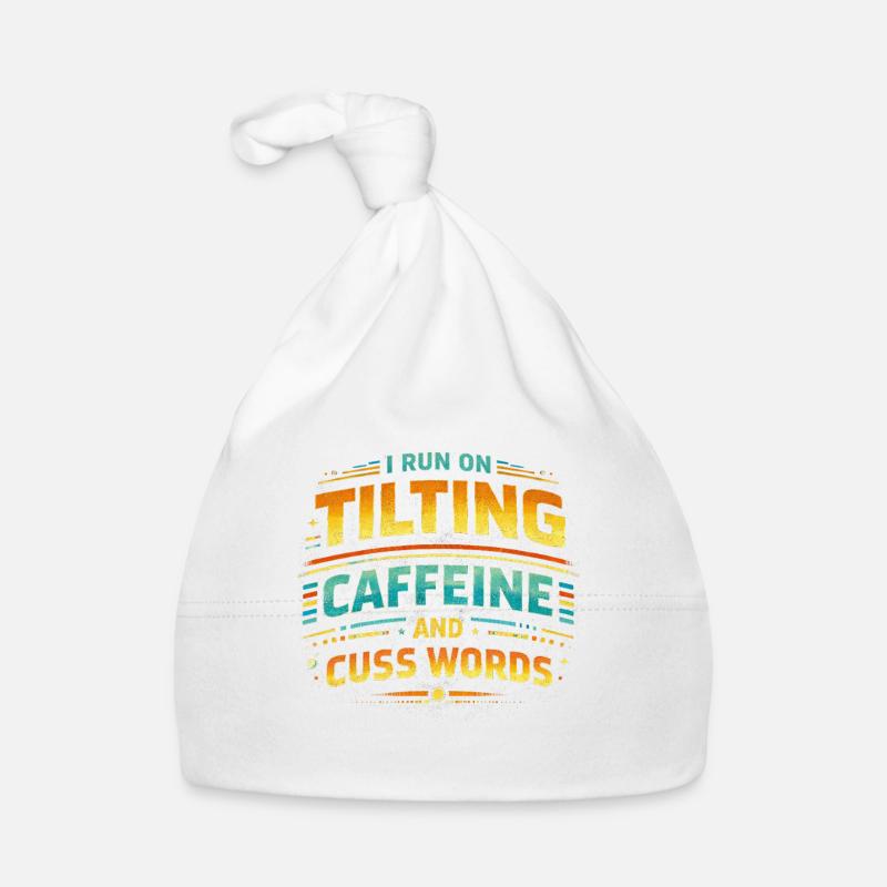 Pinball Pinball Player Tilting Caffeine Cuss Words Organic Baby Cap