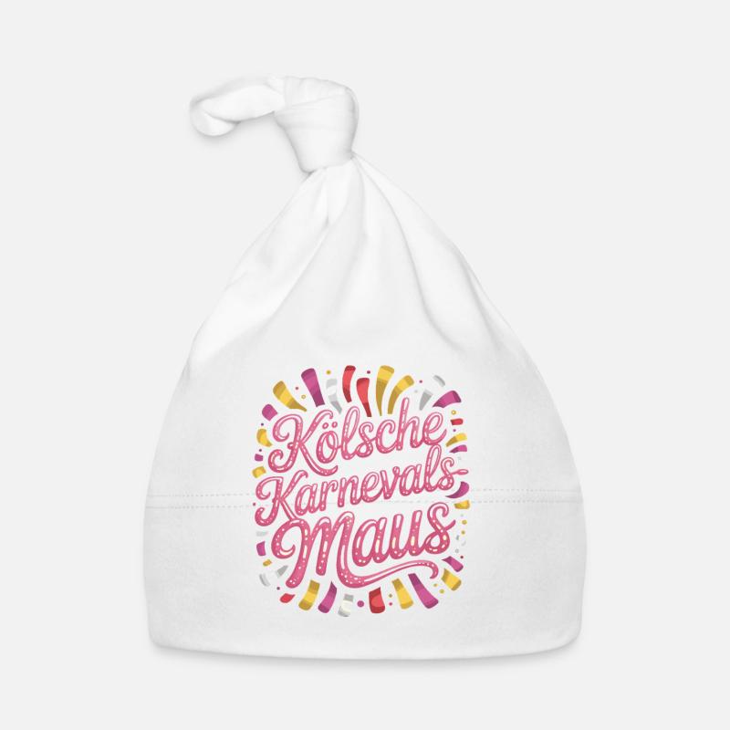 Kölsche Karnevalsmaus Karneval Köln Kölner Maus Baby Bio-Mütze