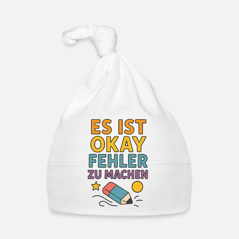 It's okay to make mistakes | Motivation Organic Baby Cap