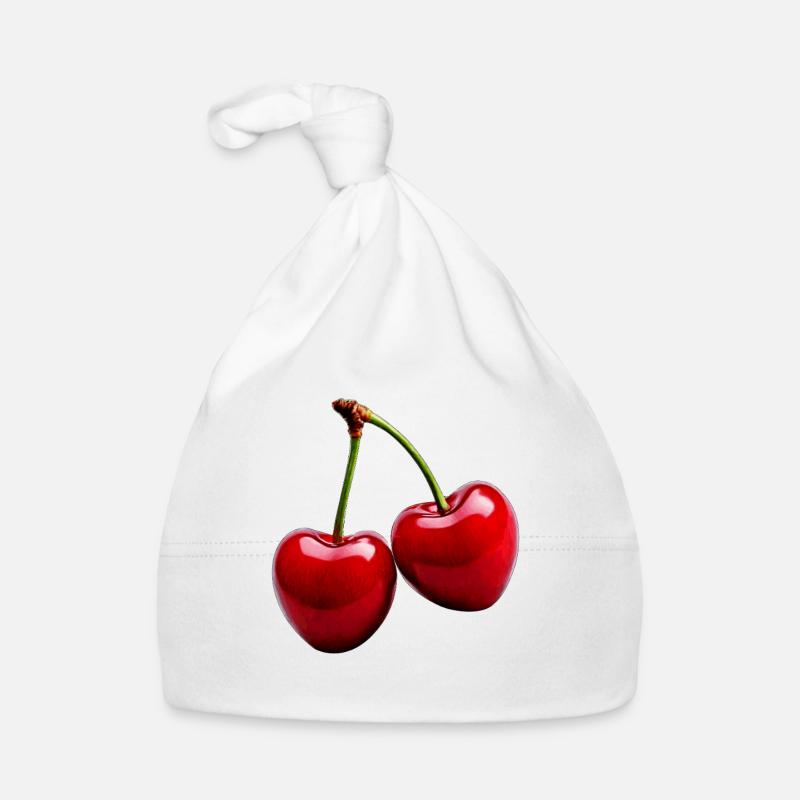 Cherries Organic Baby Cap