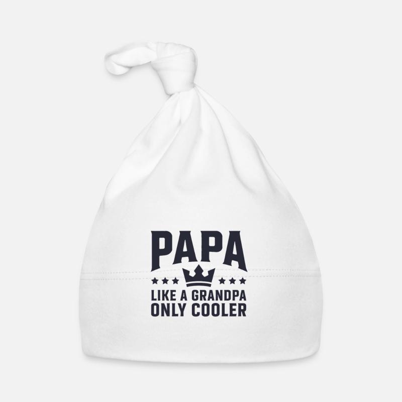 Papa cool Comme un grand-père Juste plus cool Bonnet bio Bébé