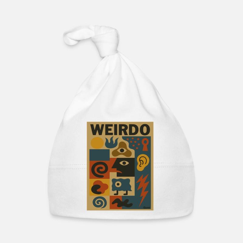 Weirdo Kaleidoscope Pattern Organic Baby Cap
