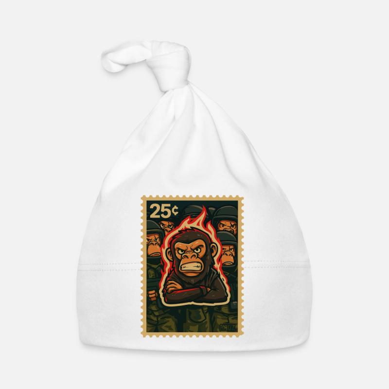 Protestation du Feu et des Singes Bonnet bio Bébé