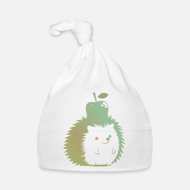 Hérisson Pastel avec Pomme Bonnet bio Bébé