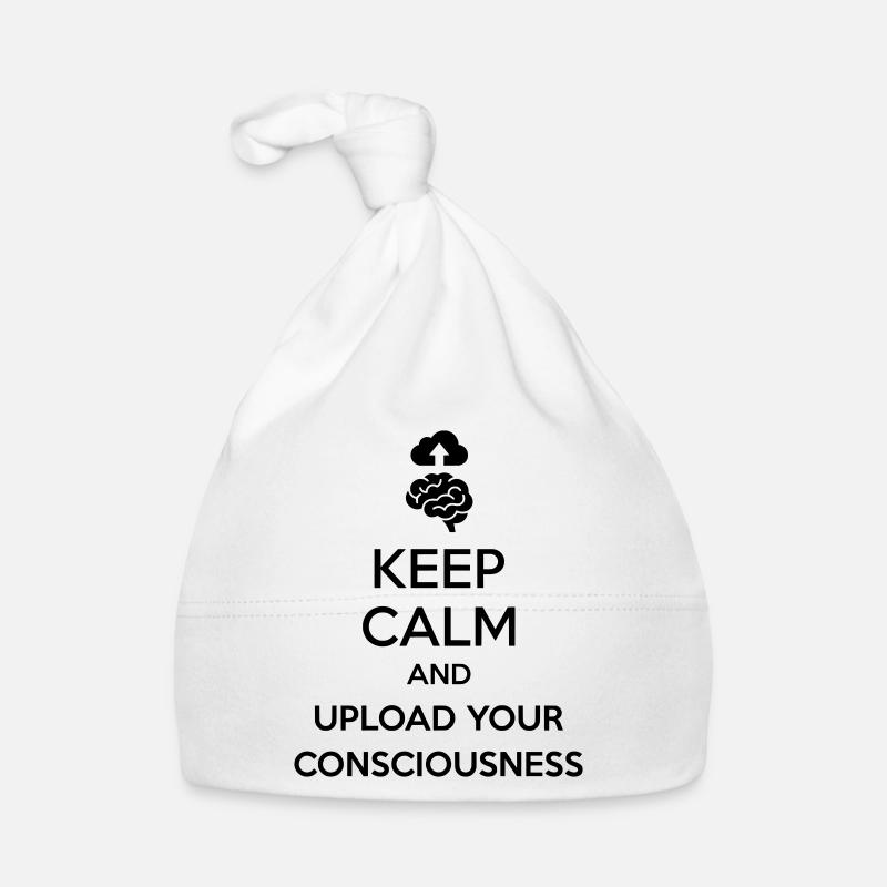 Upload Your Consciousness - Sarcastic Tech Joke Organic Baby Cap