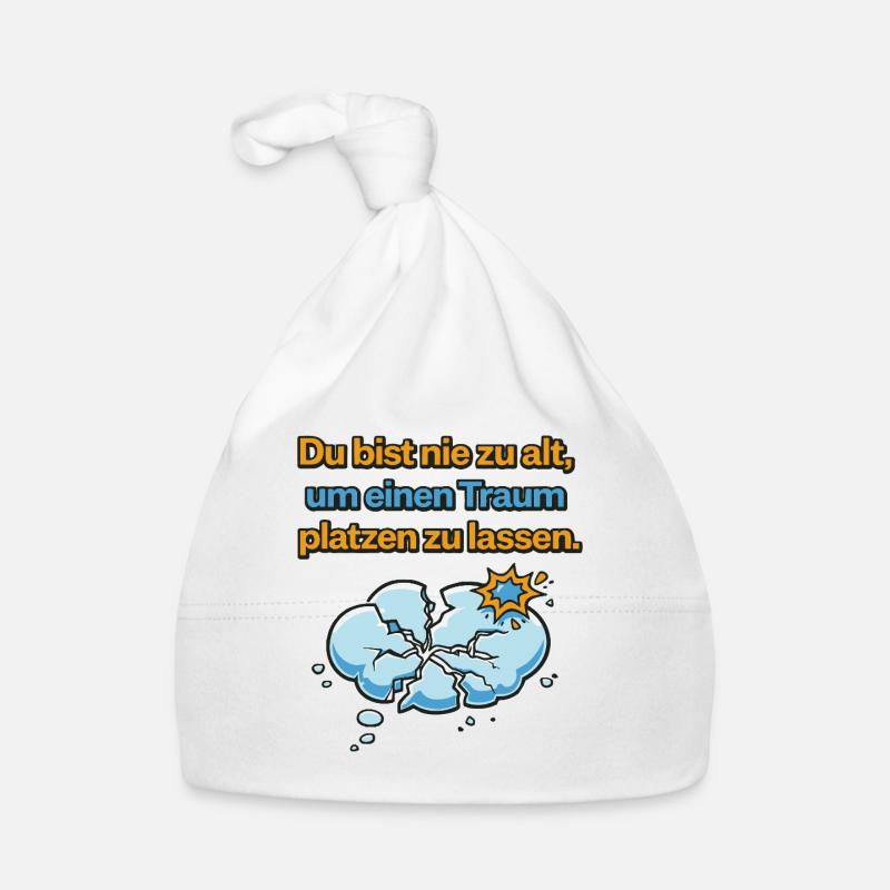 Never Too Old Dream Burst Design Organic Baby Cap