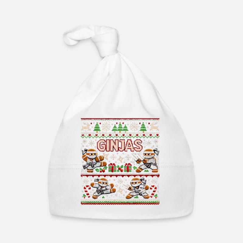 Le pull de Noël en pain d’épices de Ginja Bonnet bio Bébé