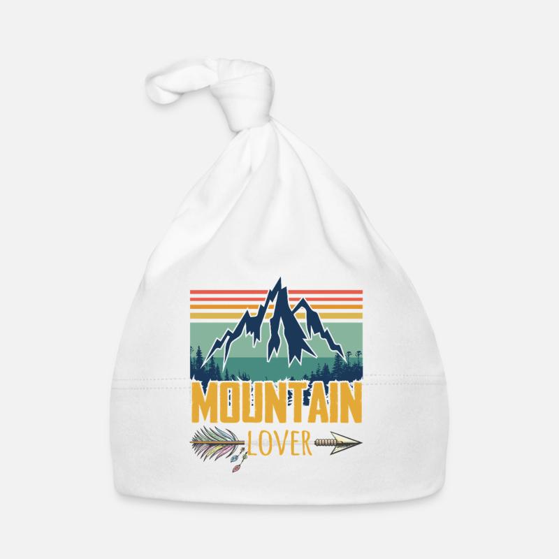 Mountain Lover Rétro Bonnet bio Bébé