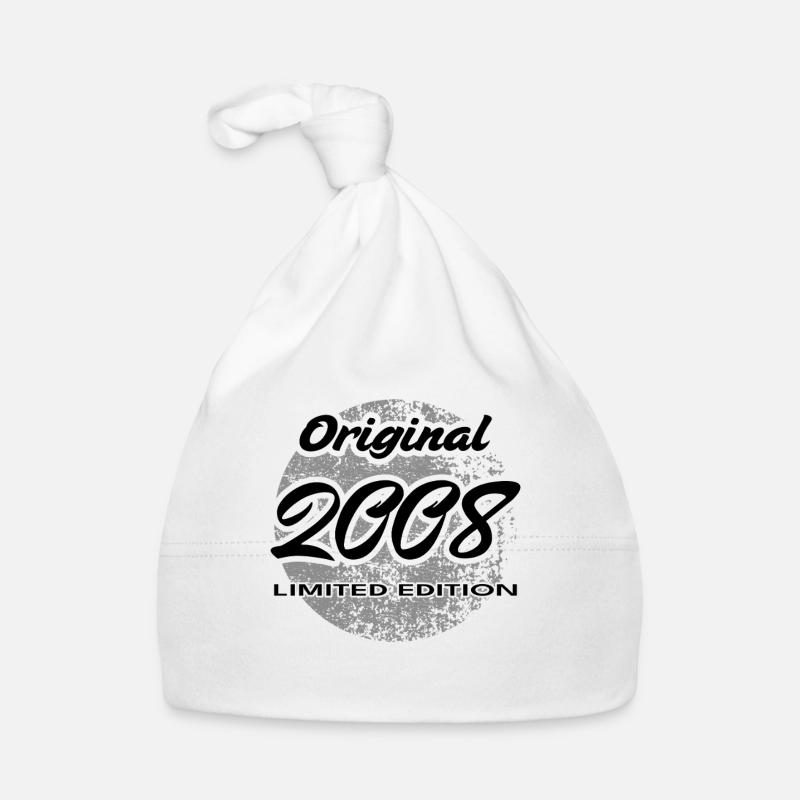 18. Geburtstag 2008 Jungen und Mädchen Geschenk Baby Bio-Mütze