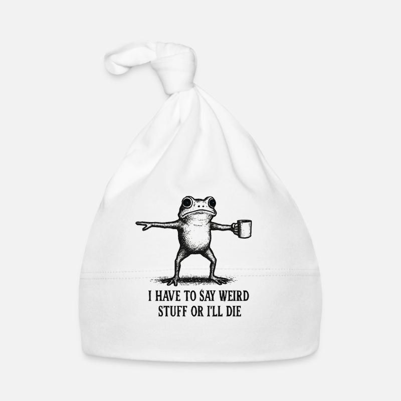 Frosch Spruch Meme Humor Lustig Geschenkidee Baby Bio-Mütze