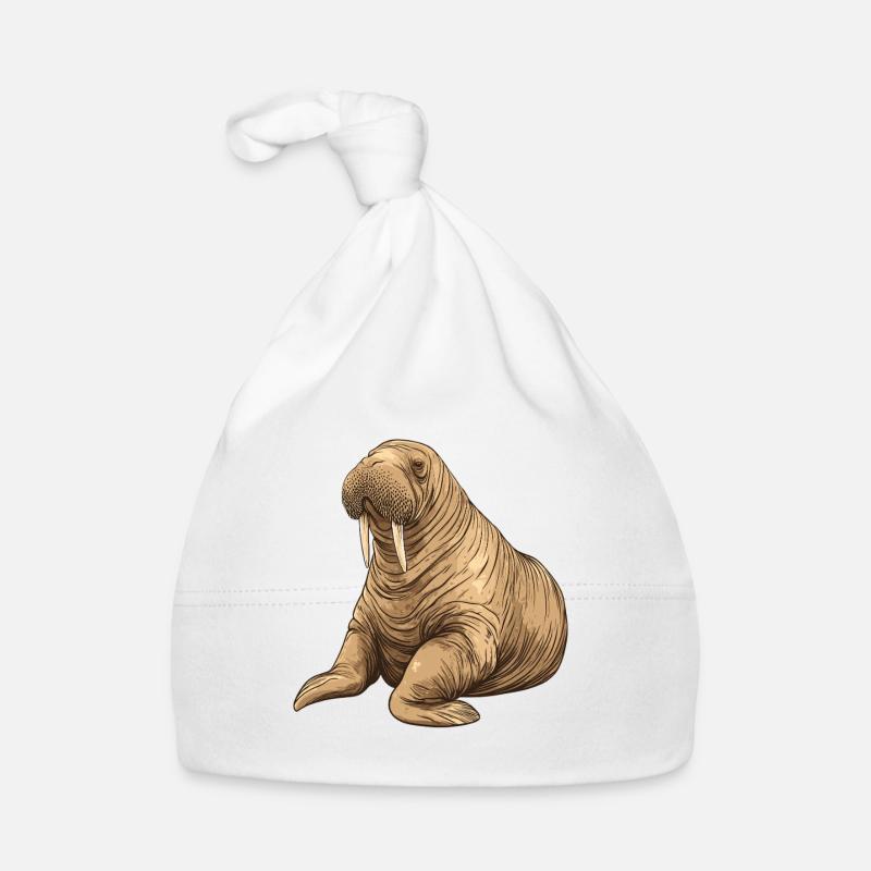 Walroß Baby Bio-Mütze
