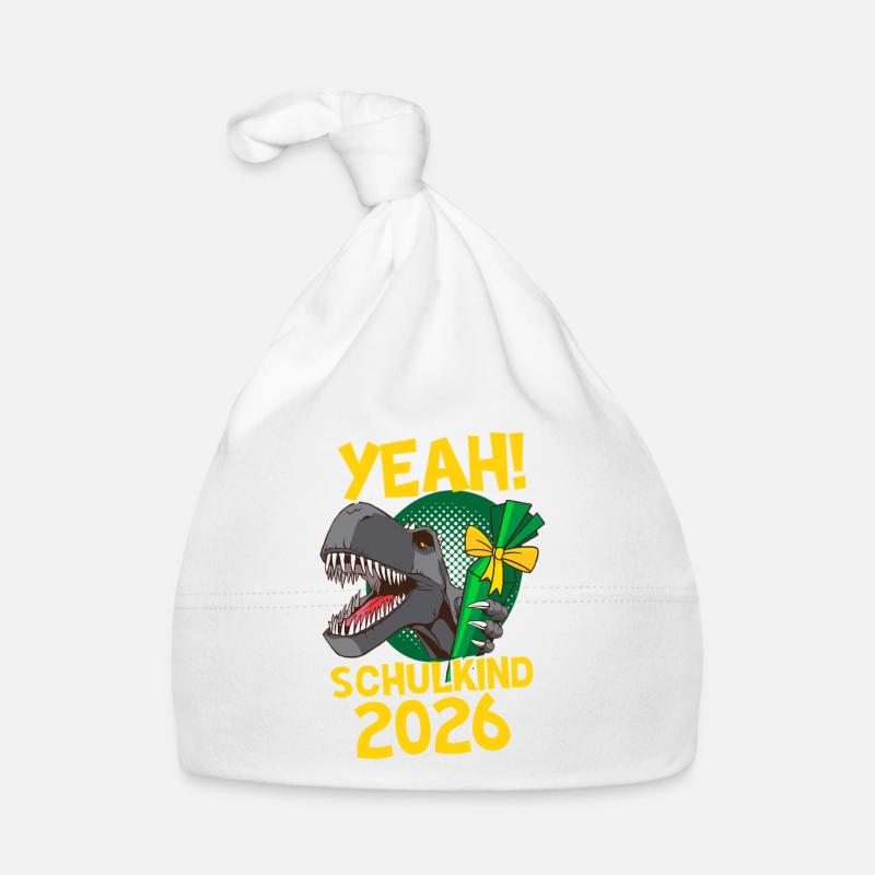 Yeah! Schulkind 2026 Dino Einschulung Bonnet bio Bébé