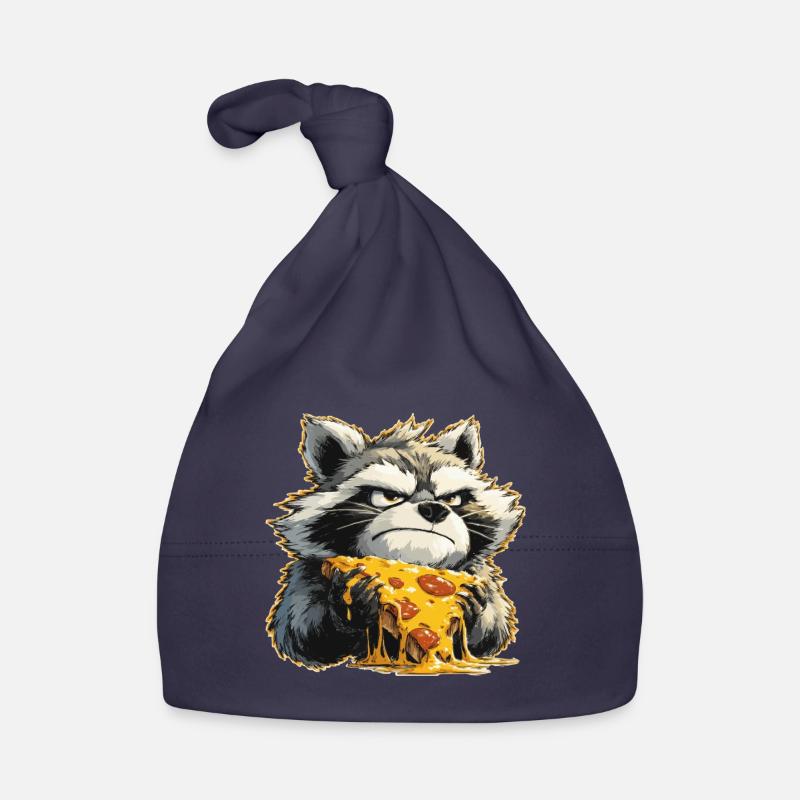 Pizza Raccoon Grimace Organic Baby Cap