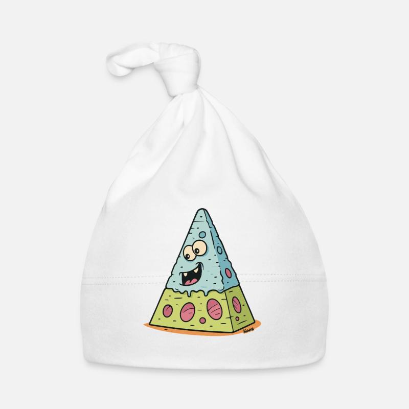 Visage riant du volcan de fromage Bonnet bio Bébé