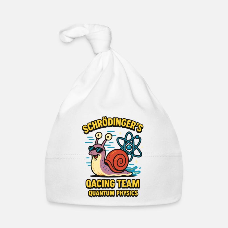 L’équipe de Qacing de Schrödinger : Escargot de physique quantique Bonnet bio Bébé