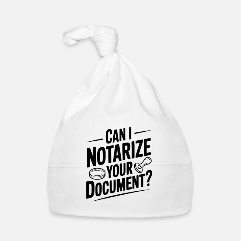 Can I Notarize Your Document? Organic Baby Cap