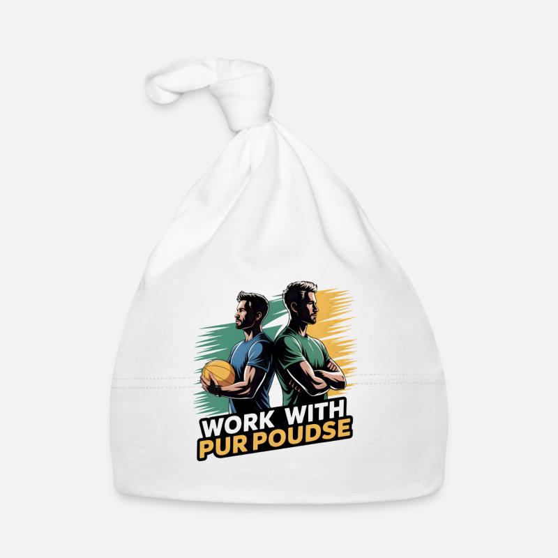Work with Purpose Motivation Sport Design Baby Bio-Mütze