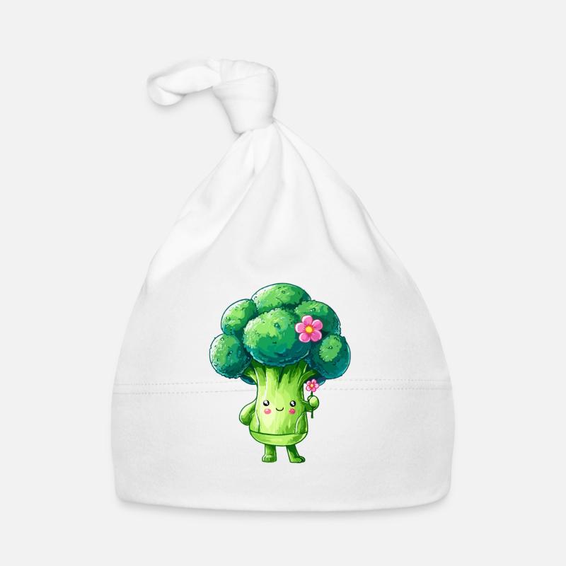 Brocoli avec des fleurs Bonnet bio Bébé