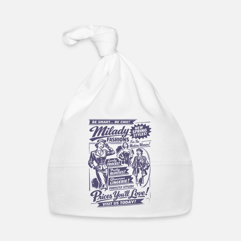Nostalgie de la mode rétro | Femmes | Mode vintage Bonnet bio Bébé