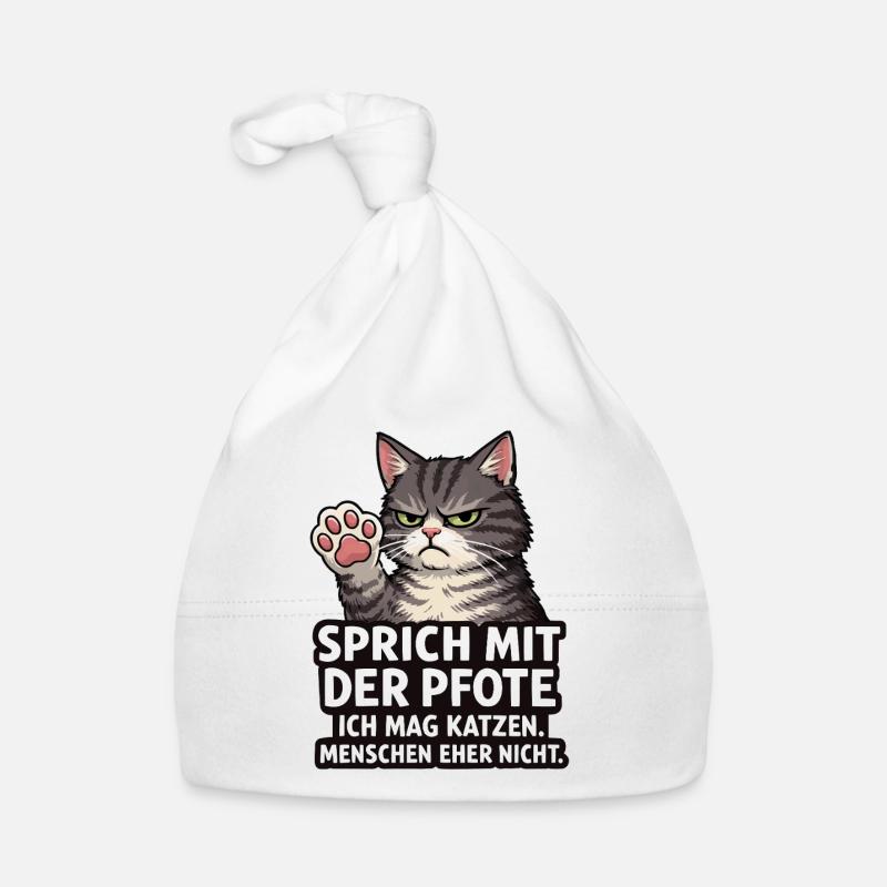 Parle à la Patte – Chat Grognon Bonnet bio Bébé