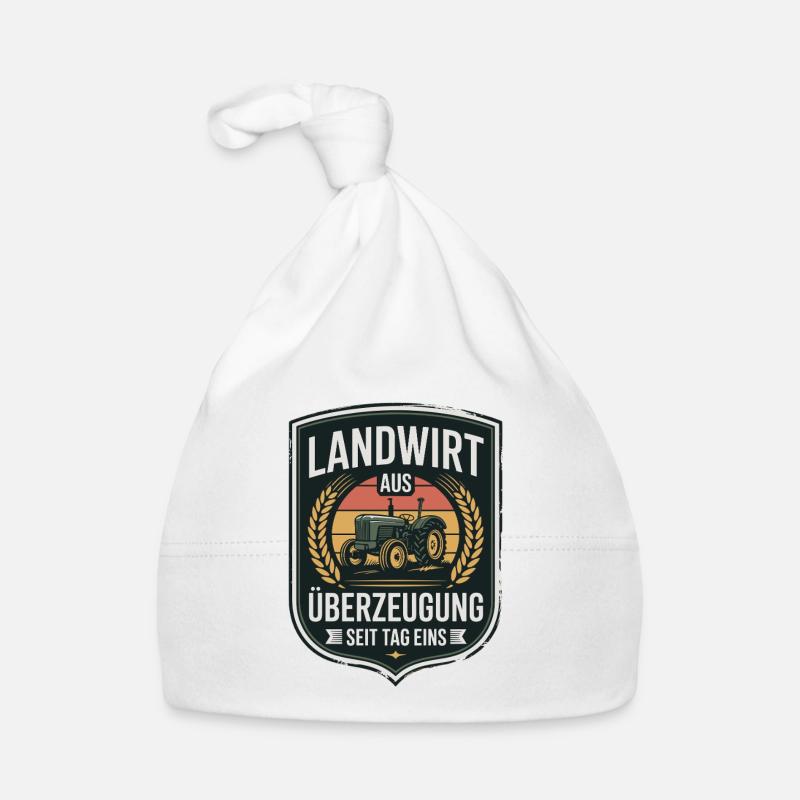  Landwirt Aus Überzeugung Seit Tag Eins Traktor Baby Bio-Mütze