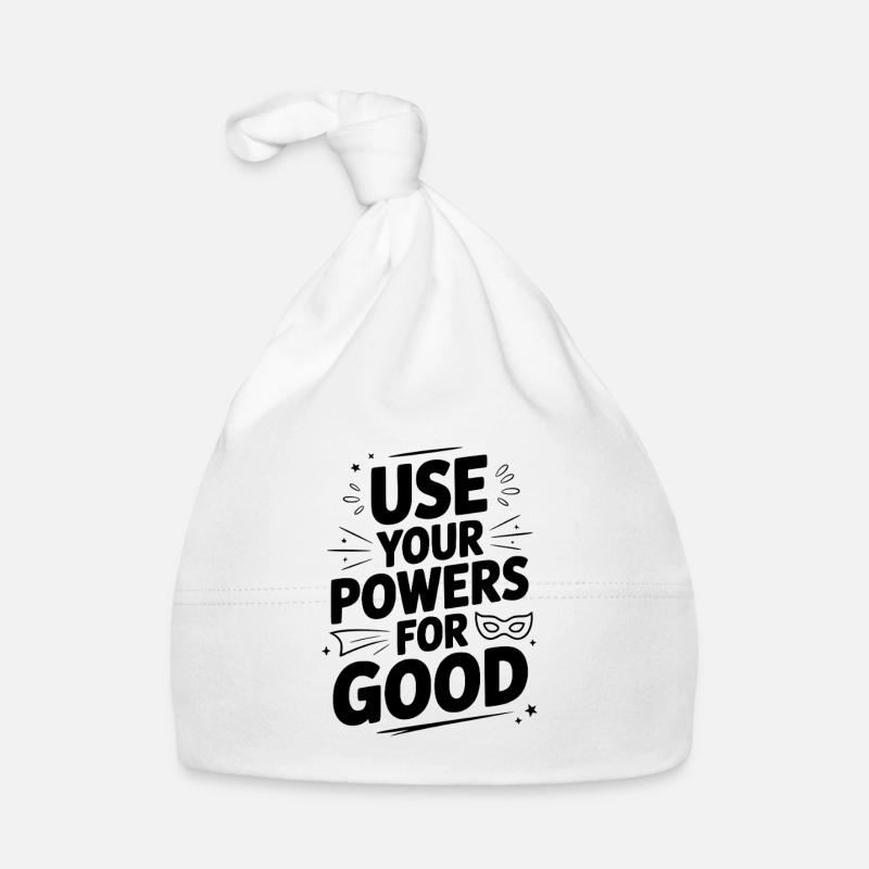 Use Your Powers for Good Organic Baby Cap