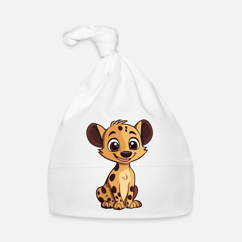 Cuddly hyena cub cartoon Organic Baby Cap
