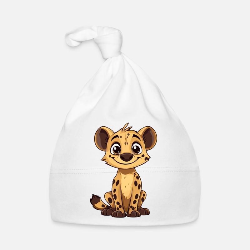 Cuddly Hya Hyena Boy Cartoon Organic Baby Cap