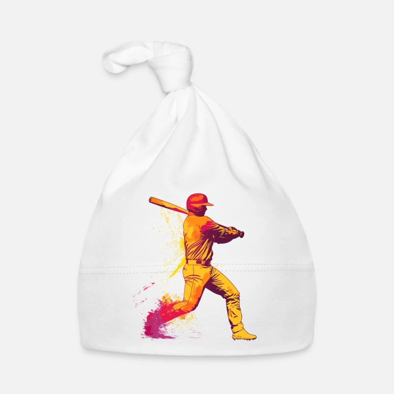 Farbexplosion Baseballschlägerheld Baby Bio-Mütze