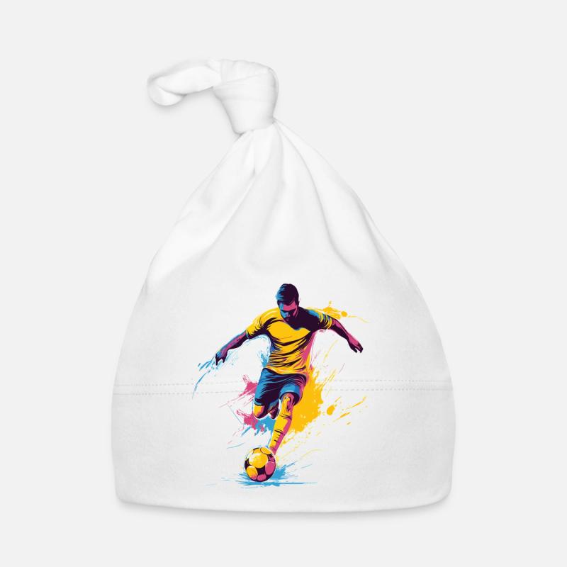 Farbexplosion Fußballheld Baby Bio-Mütze