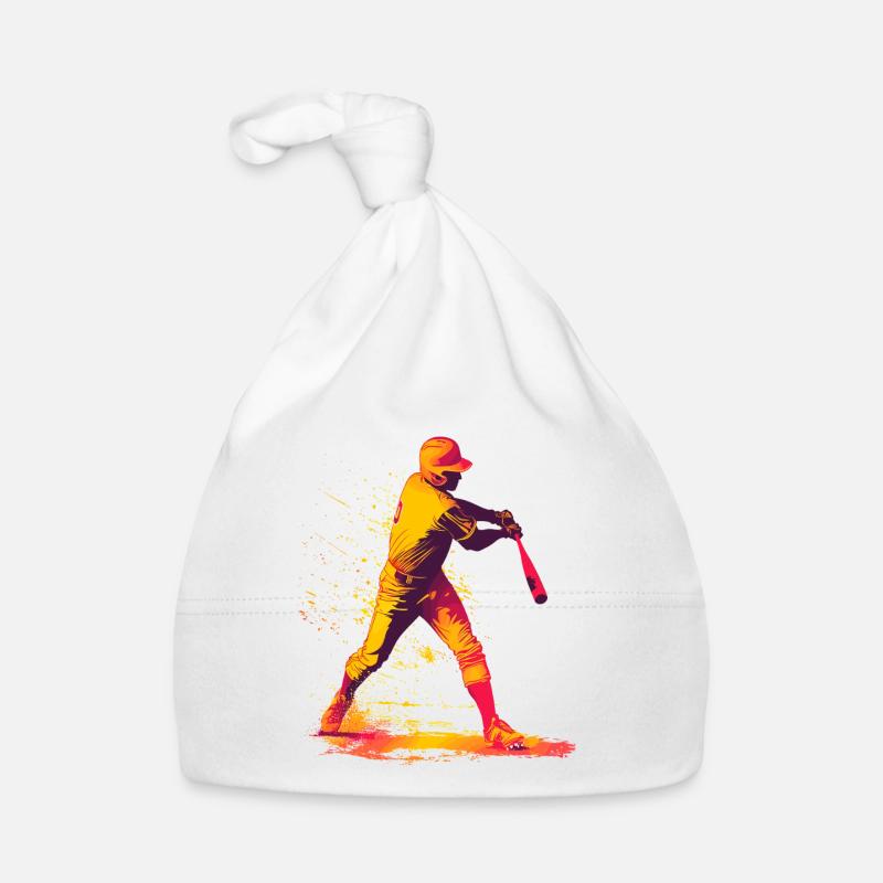 Color Explosion Baseball Bat Organic Baby Cap