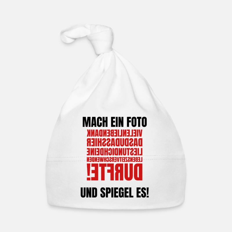 Take a Photo - Mirrored Text Organic Baby Cap