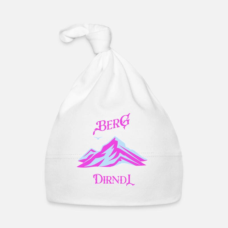Berg Dirndl Neon Pastell Baby Bio-Mütze