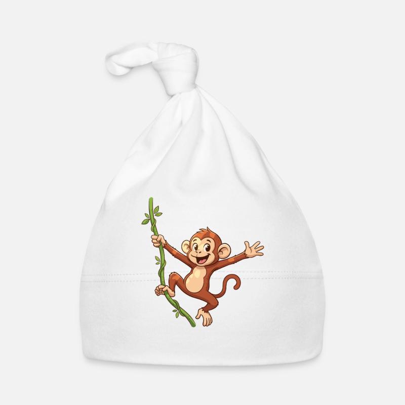 Monkey Liana Jumping Organic Baby Cap