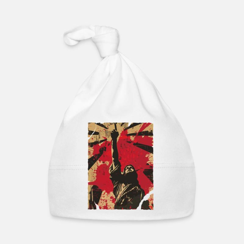 Aufstehende Faust Protest Baby Bio-Mütze