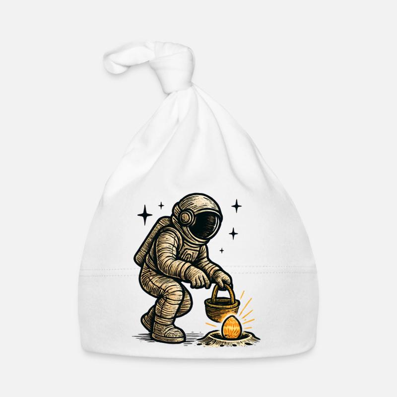 Astronaute collecte des œufs de Pâques Bonnet bio Bébé
