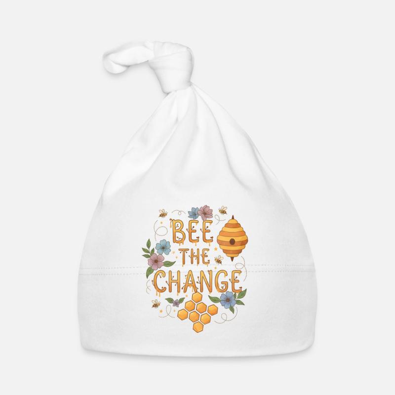 Bee the Change – Honey Bee & Nature Design Organic Baby Cap