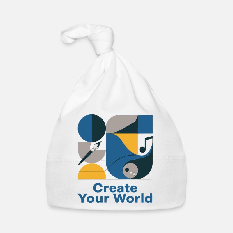 World Creator Abstract Palette Organic Baby Cap