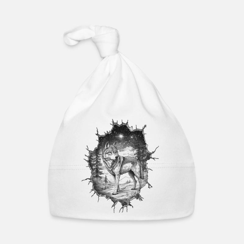 Wolf Baby Bio-Mütze