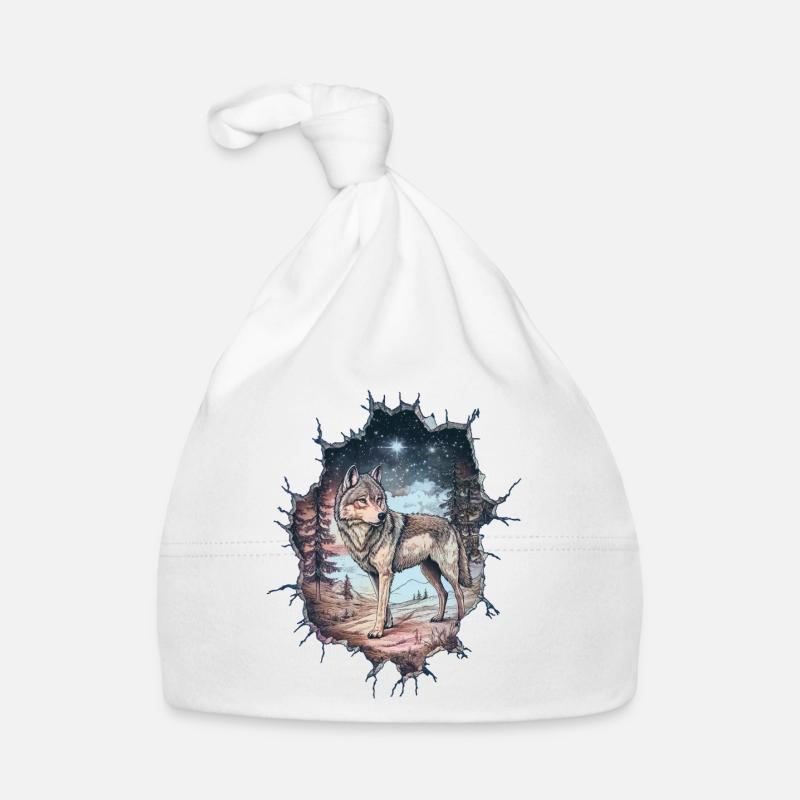 Wolf Baby Bio-Mütze