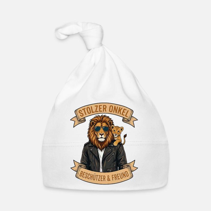 Lion Uncle: Protector & Friend Organic Baby Cap