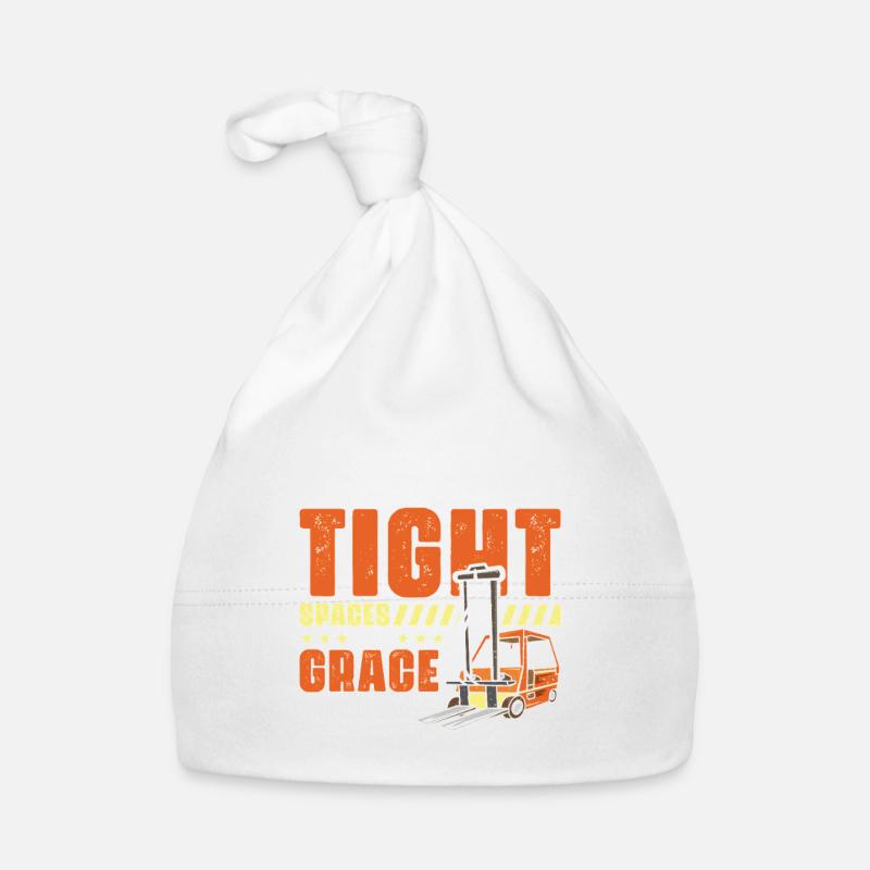 Staplerfahrer Englisch Spruch Stapler Baby Bio-Mütze