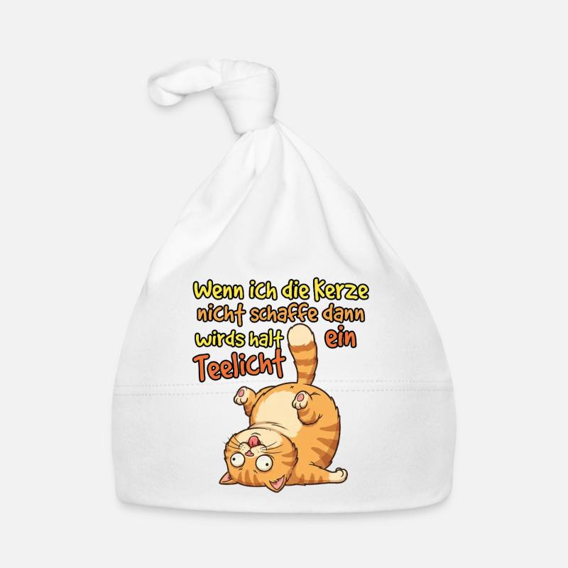 Chat de Yoga Comique Bonnet bio Bébé