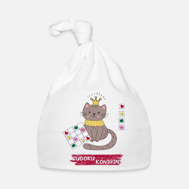 Reine du Sudoku Bonnet bio Bébé
